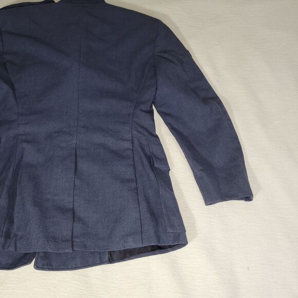 Vintage Military Coat Sz 41 Air Force Blue Dress Uniform Wool Polyester USAF AF - Picture 15 of 16